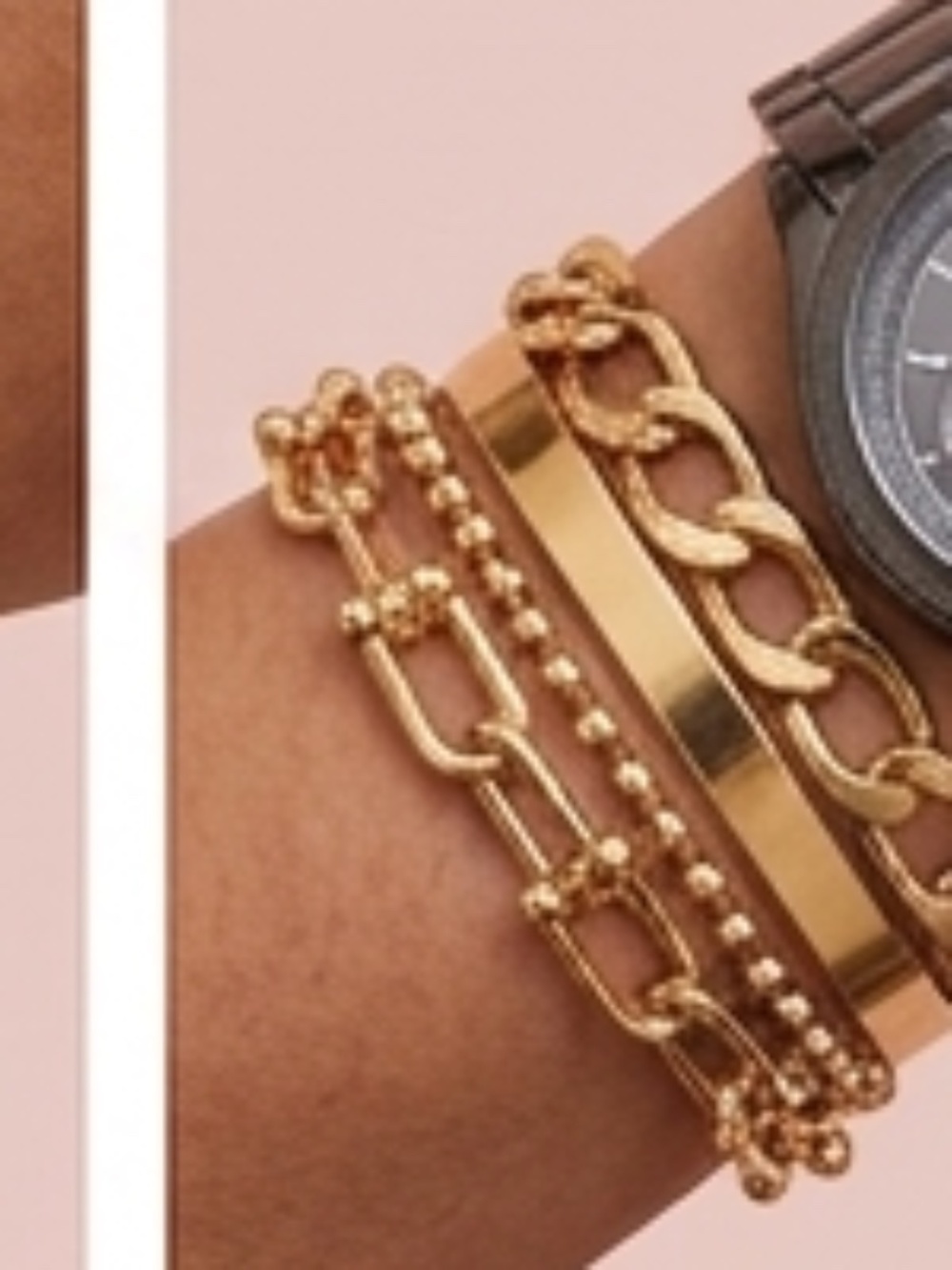 Chunky Gold Chain Bracelet -Adjustable!